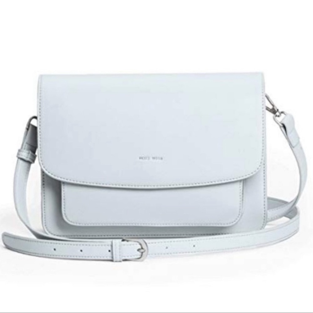 Pixie Mood NWT vegan leather Zoe crossbody in ice blue
